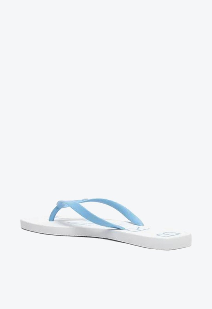 Chinelo De Dedo Branco Azul Brizza Tira