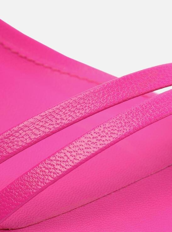 SANDÁLIA ROSA AREZZO SALTO MÉDIO TAÇA LACE UP