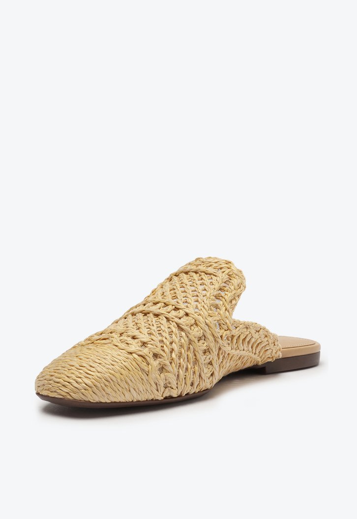 Mule Nude Palha Natural