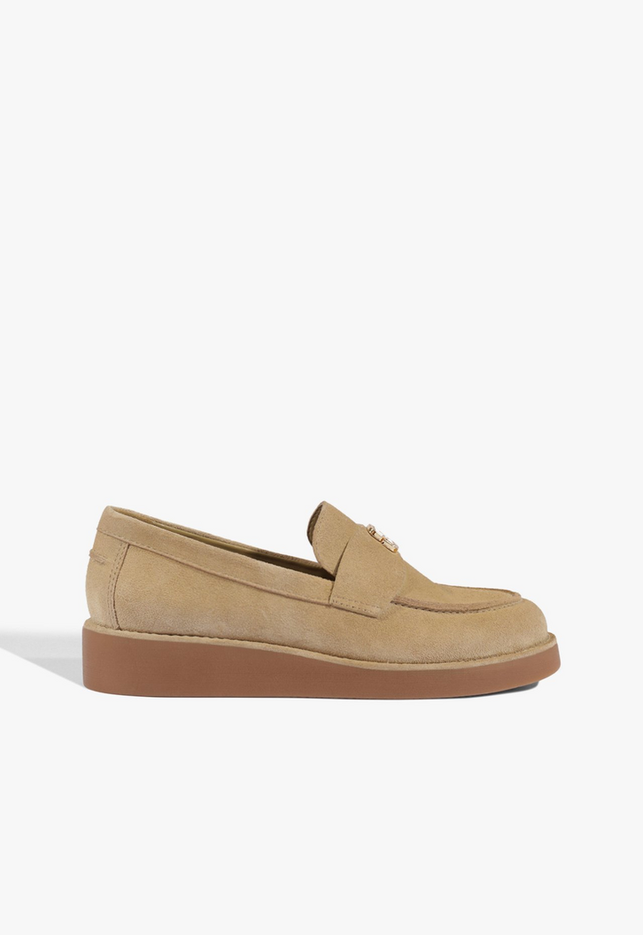Mocassim Schutz Bico Redondo Couro Verde