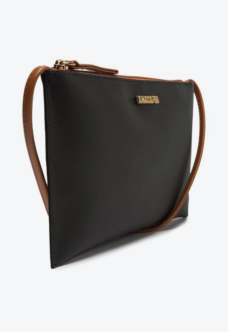 Bolsa Tiracolo Preta Anacapri Minimal Pequena