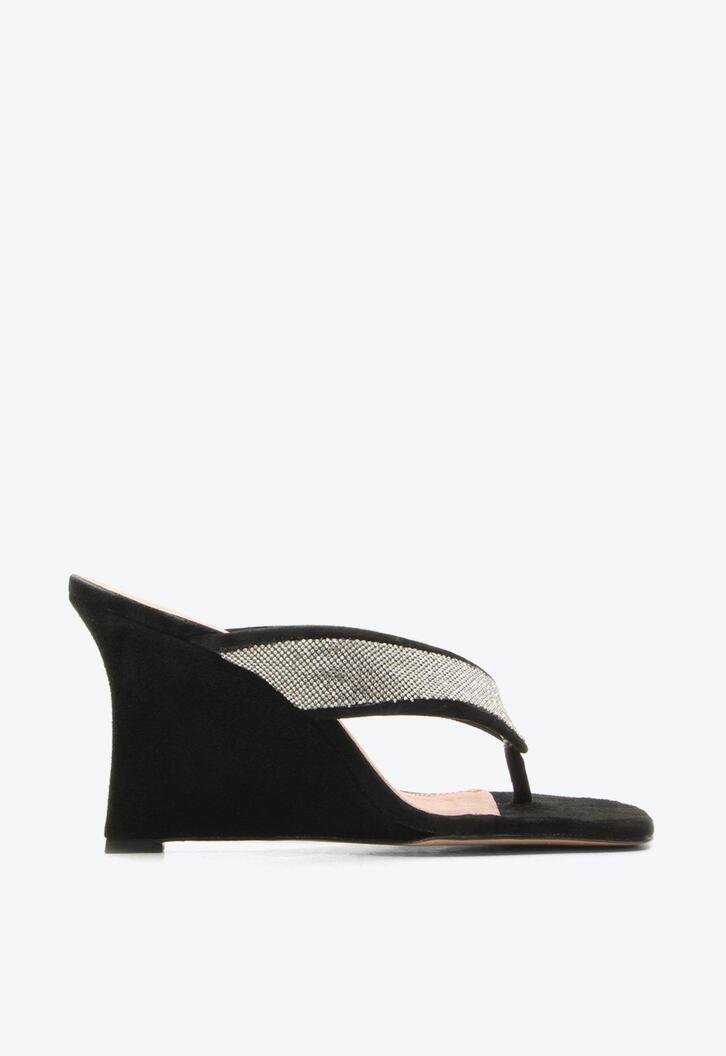 Tamanco Anabela Ami Preto Glam