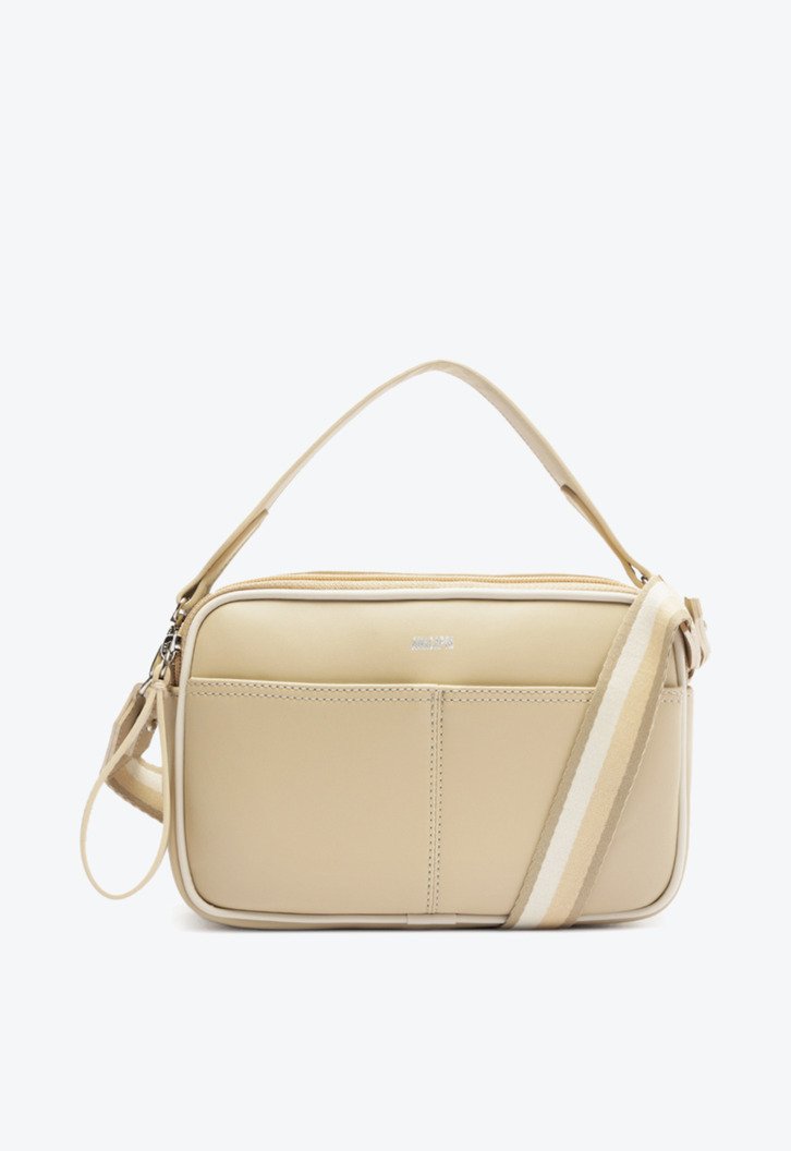 Bolsa Tiracolo Média Sporty Gorgurão Bege
