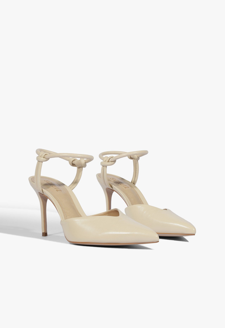 Sapato Scarpin Knots Bege