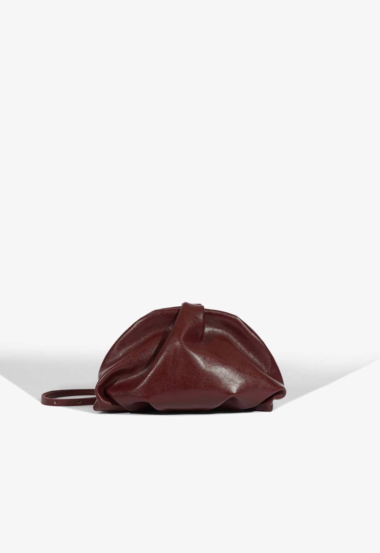 Bolsa Clutch Tiracolo Avril Couro Vinho | ZZ MALL