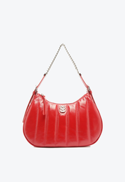 Bolsa Vermelha Schutz Shoulder Média Couro