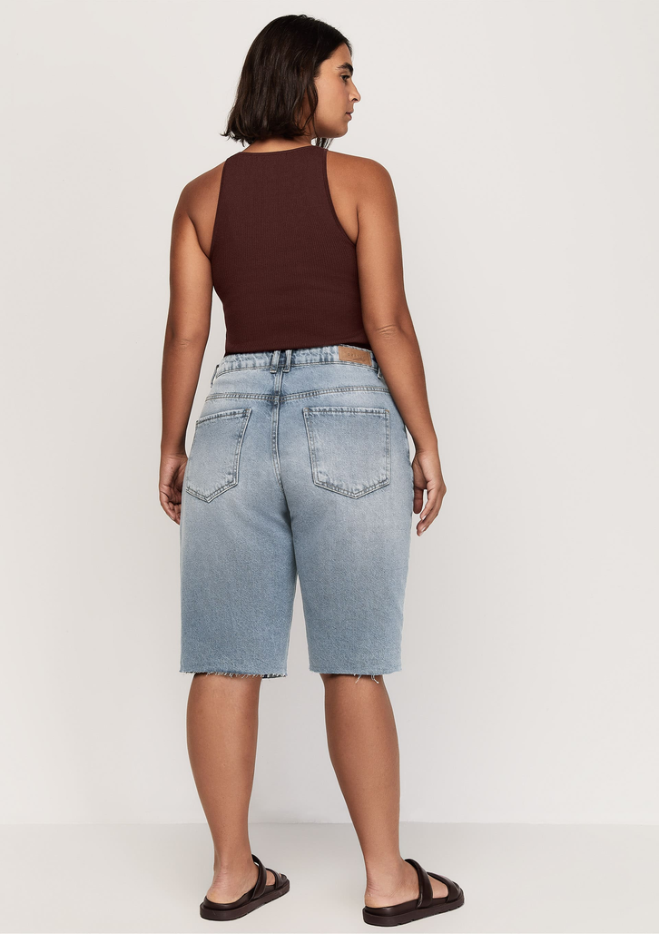 Bermuda Azul Dzarm Jeans Reta e-co2