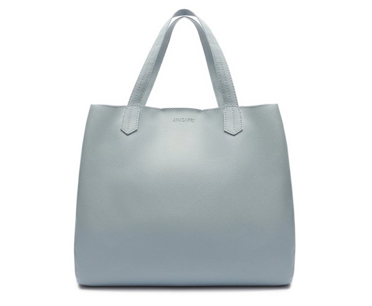 Bolsa Shopping Azul Anacapri Soft Grande
