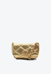 Bolsa Tiracolo Dourado Vicenza Cristine Pequena