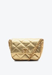 Bolsa Tiracolo Dourado Vicenza Cristine Média