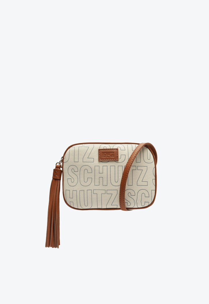 Bolsa Tiracolo Marrom Schutz Pequena Guilhermina Cru