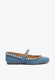 Sapatilha Jeans Azul Schutz Bonéca Pedraria