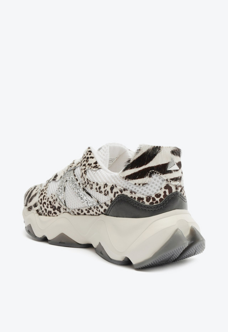Tênis Branco Schutz St Hint Textura Zebra Glitter | ZZ MALL