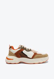 Tênis Multicolorido Laranja Anacapri Sola Alta Trend