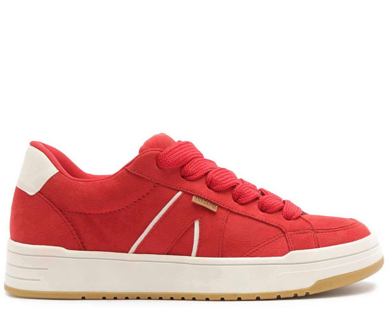 Tênis A'26 Robusto com Cadarço Duplo Vermelho | ZZ MALL