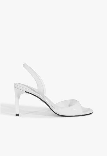  white Parrot シクリッド Sandália Prateada Schutz Scarlett Sling Mid | ZZ MALL