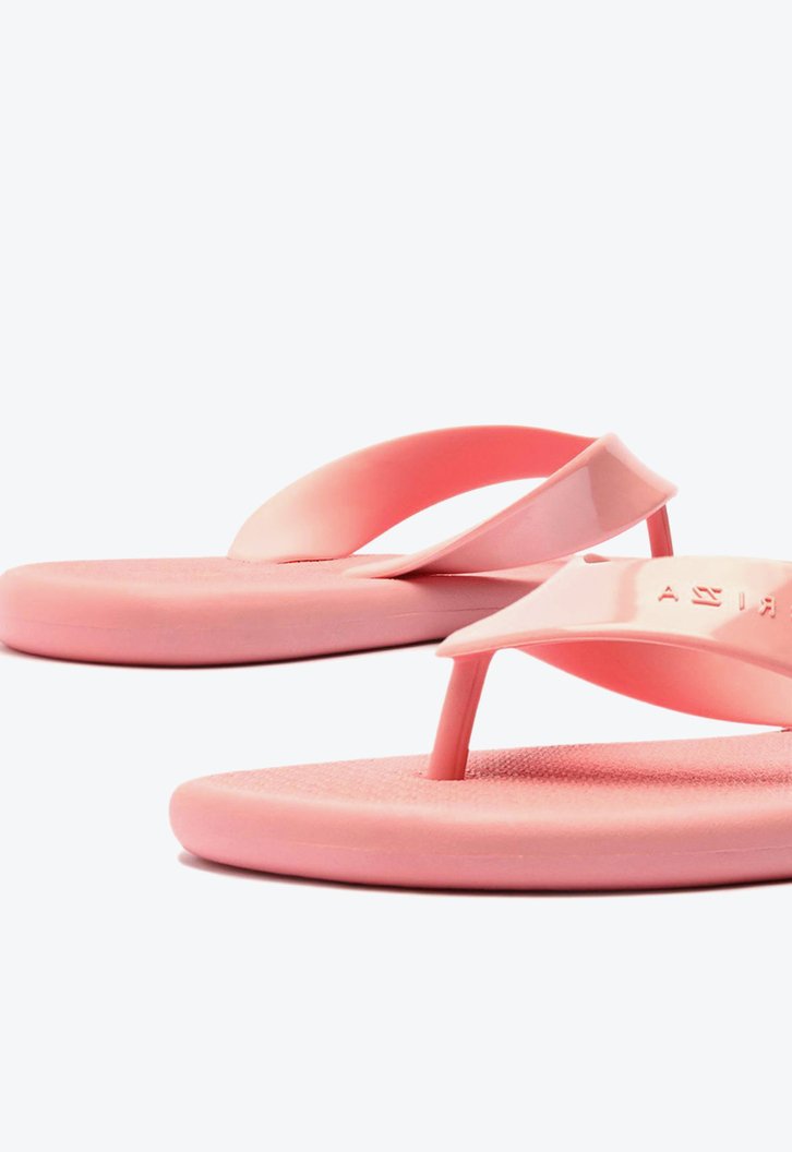 Chinelo De Dedo Rosa Brizza Tira Larga