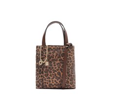 Bolsa Tote Média Madri Chaveiro Animal Print