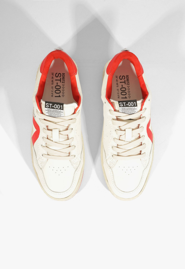 Tênis Schutz ST 001 Branco e Laranja