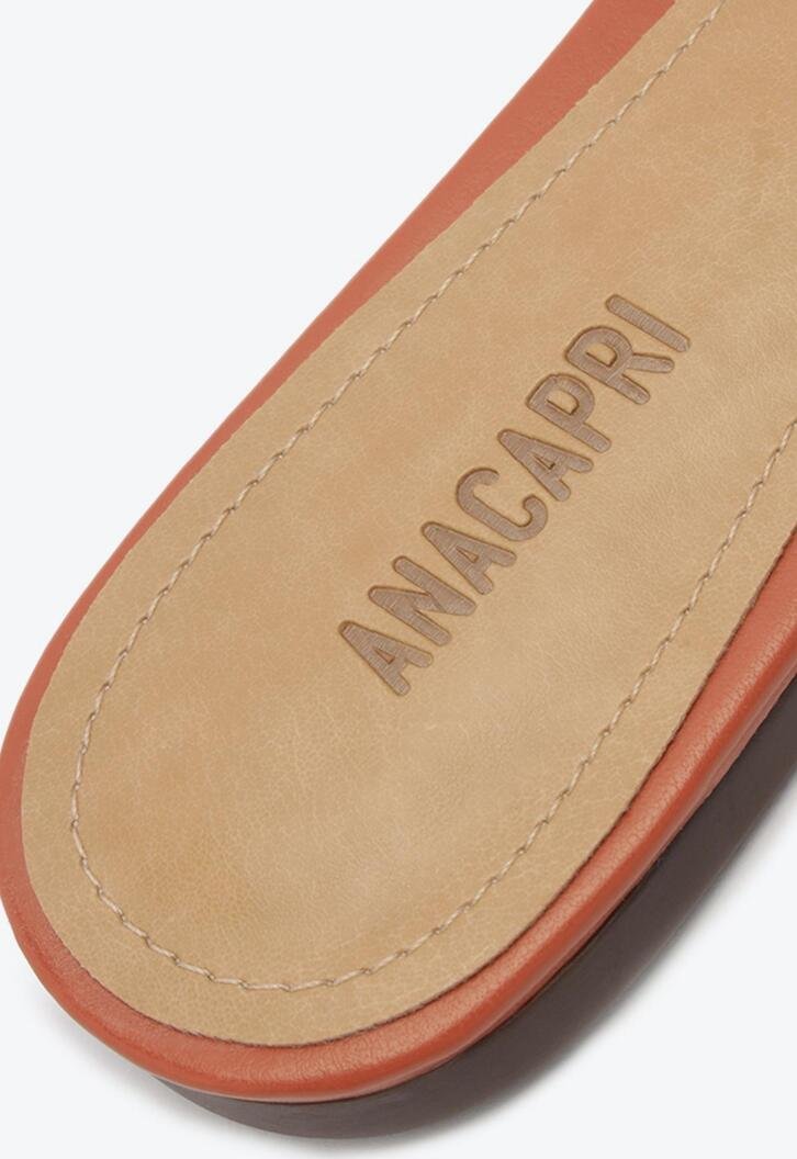 Rasteira Recortes Tira H Marrom