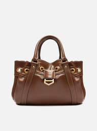 Bolsa Tote Marrom Arezzo Couro Alícia Pequena