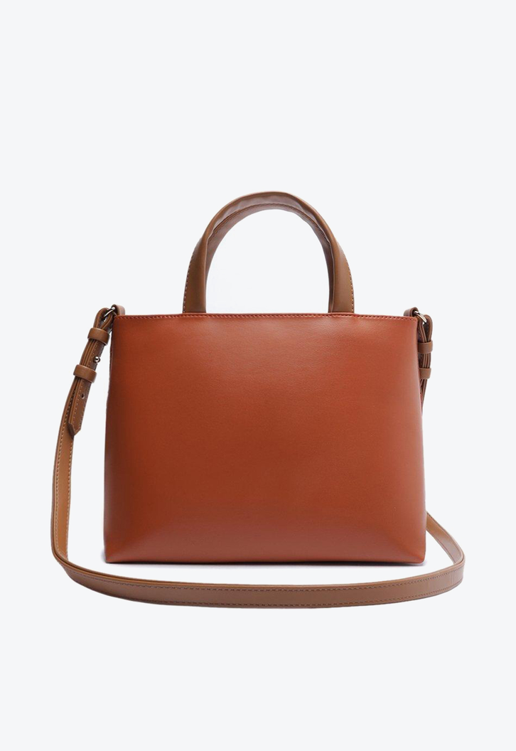 Bolsa Tote Laranja Anacapri Tressê Média