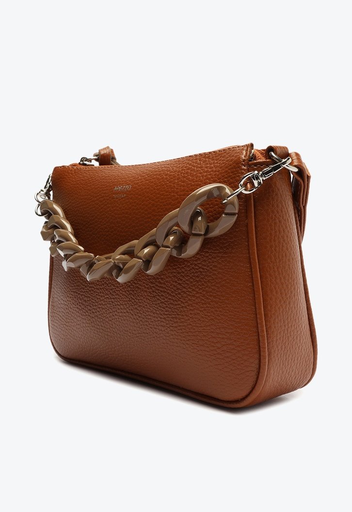 Bolsa Tiracolo Marrom Arezzo Iara Pequena Cárcuma
