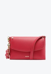 Bolsa Tiracolo Rosa Anacapri Pequena Chaveiro Flor