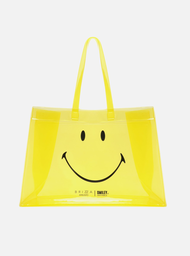 Bolsa Shopping Amarela Vinil Liz Grande Smiley