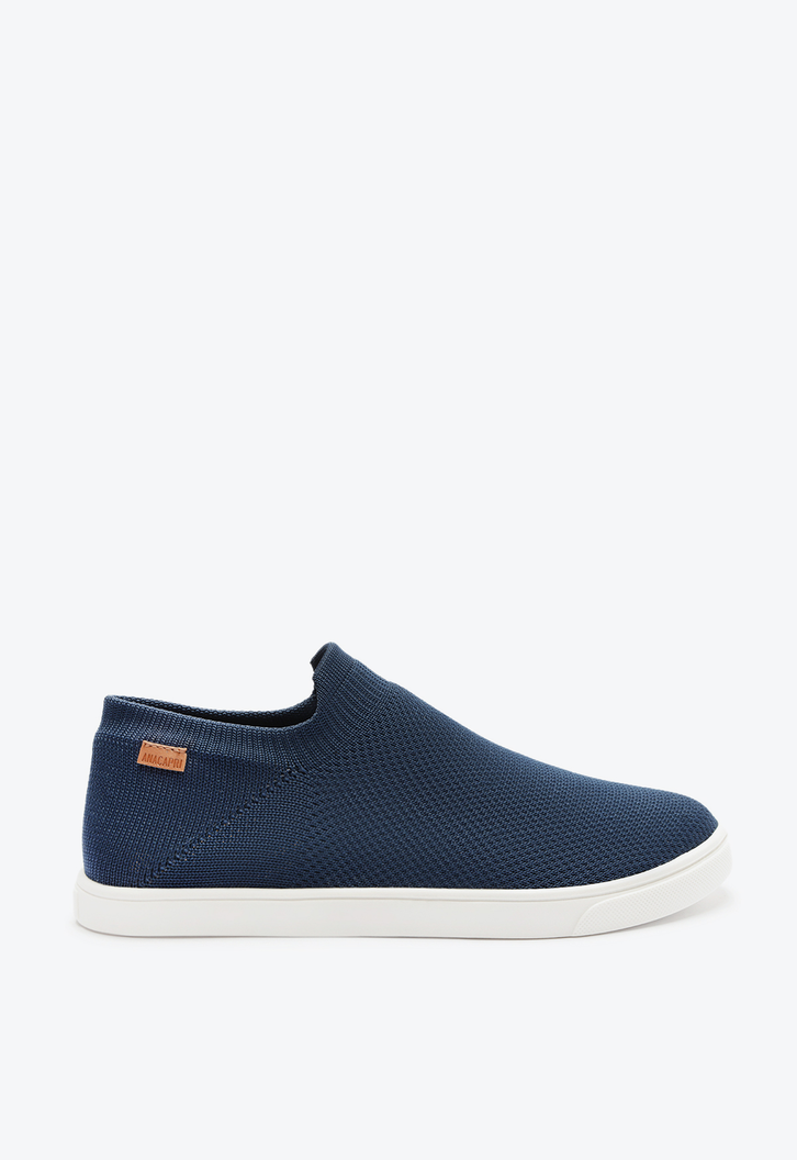 Tênis Slip On Azul Anacapri Knit Mono