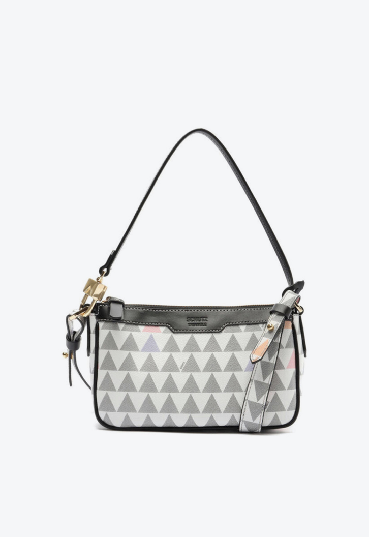 Bolsa Tiracolo Branca Schutz Pequena Emmy Triangle