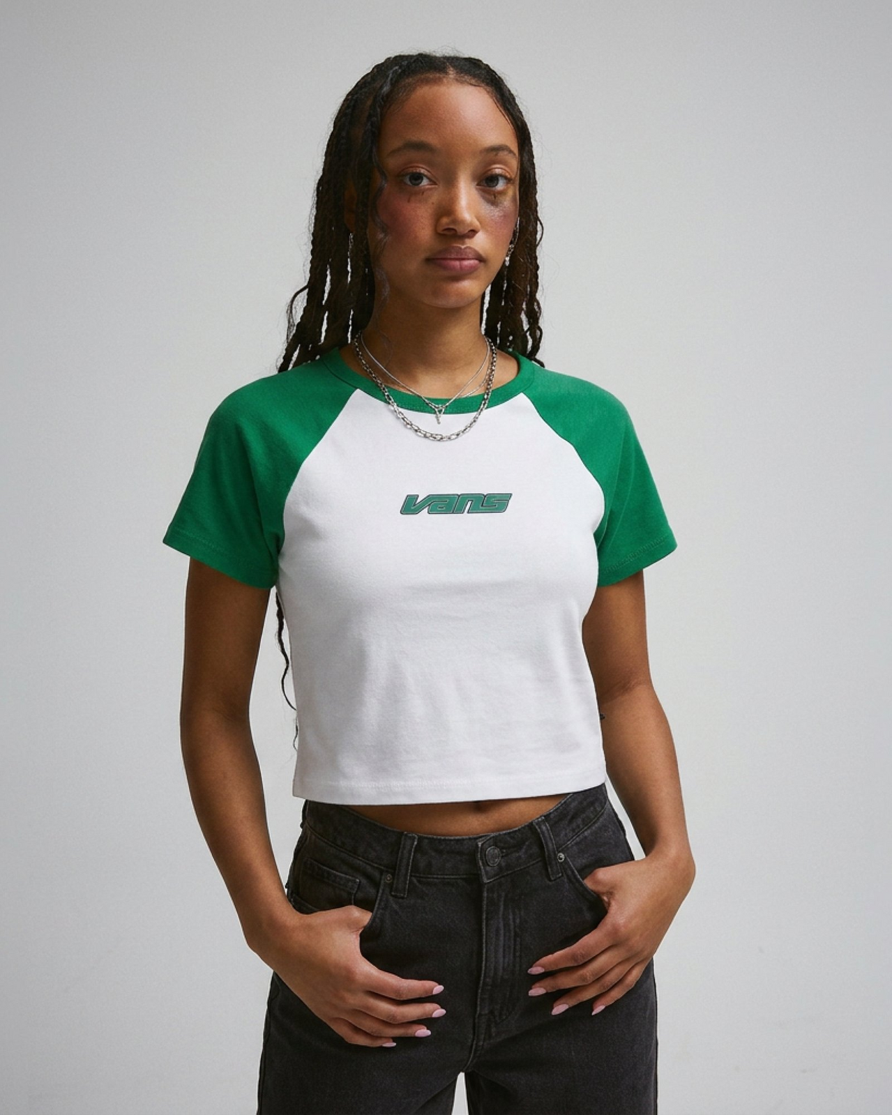 Camiseta Manga Curta Baby Tee Vivid Verdant | ZZ MALL