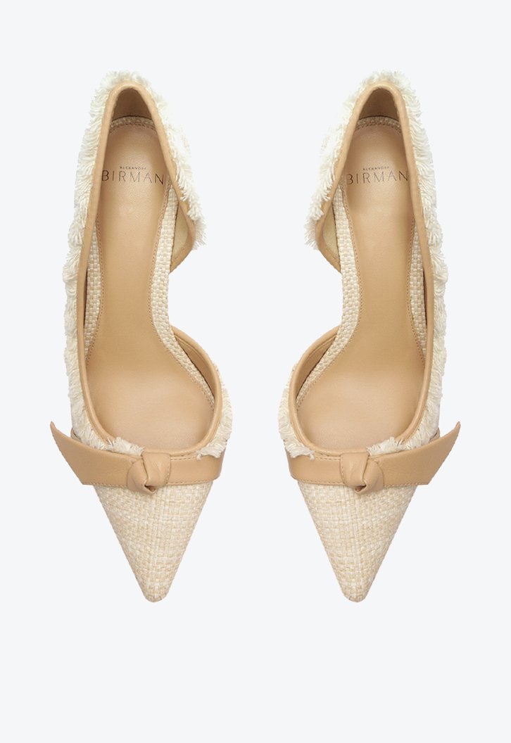 Clarita Pump Straw 85 Cru/Nude