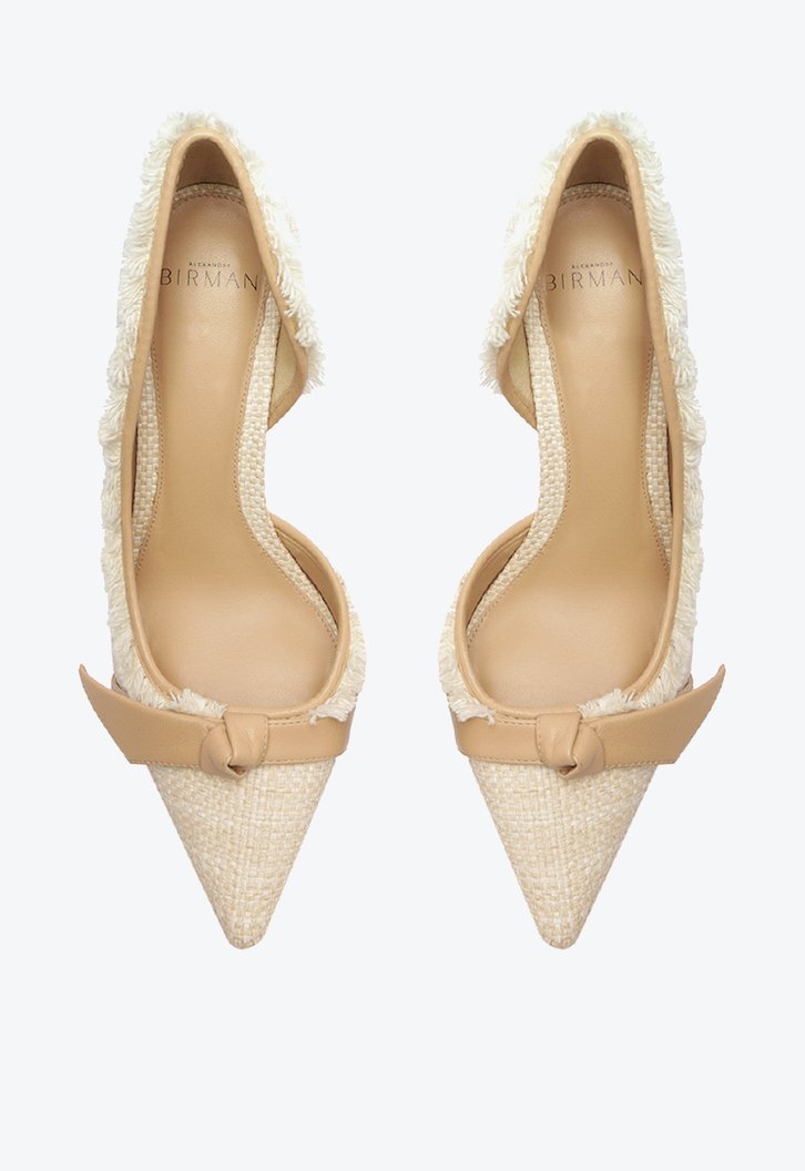 Clarita Pump Straw 85 Cru/Nude