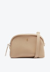 Bolsa Tiracolo Bege Anacapri Pequena Soft