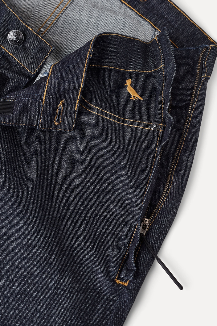 CALCA AZUL ESCURO JEANS RETA ADAPTE CADEIRANTE