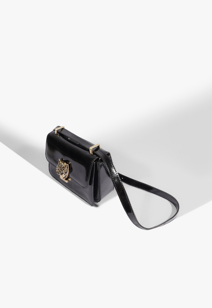 セルポ Bolsa Tiracolo Crossbody Leoness Pequena Couro Preta | ZZ MALL