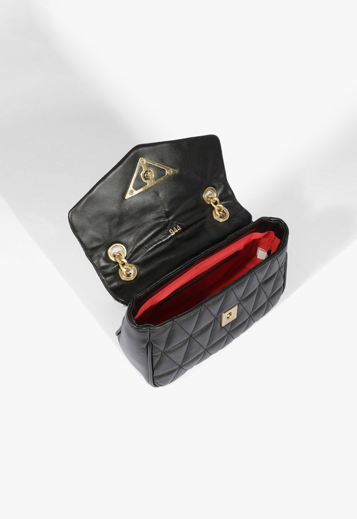 Bolsa Tiracolo Preta Schutz Média Matelassê 944
