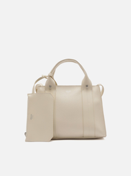 Bolsa Tote Off-white Arezzo Média