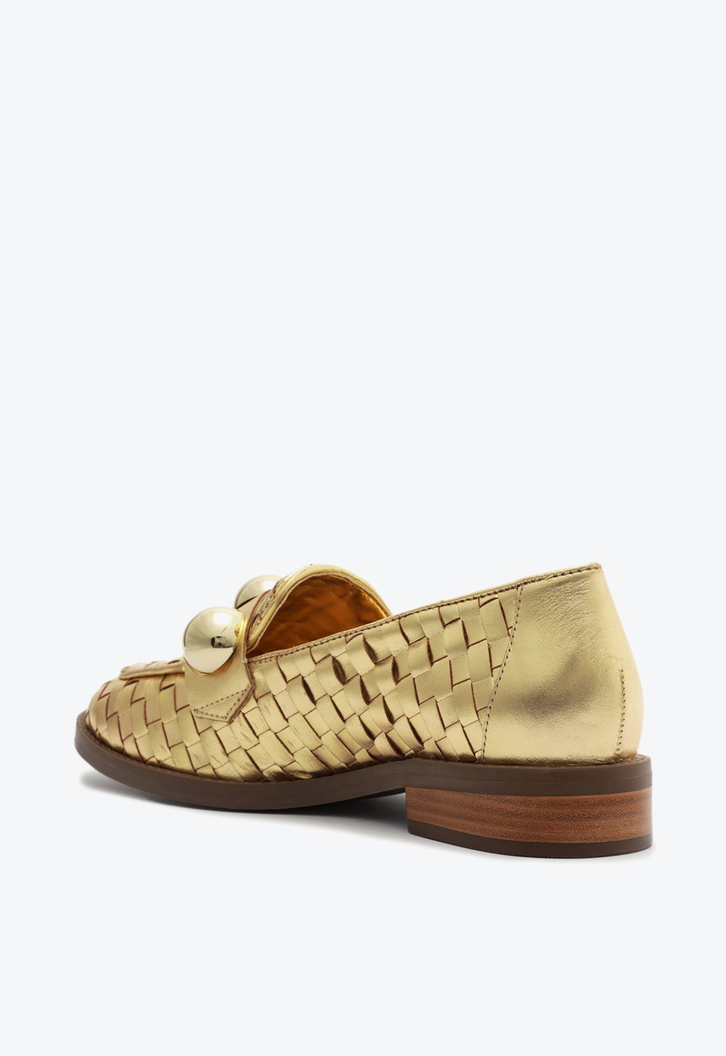 Mocassim Dione Dourado