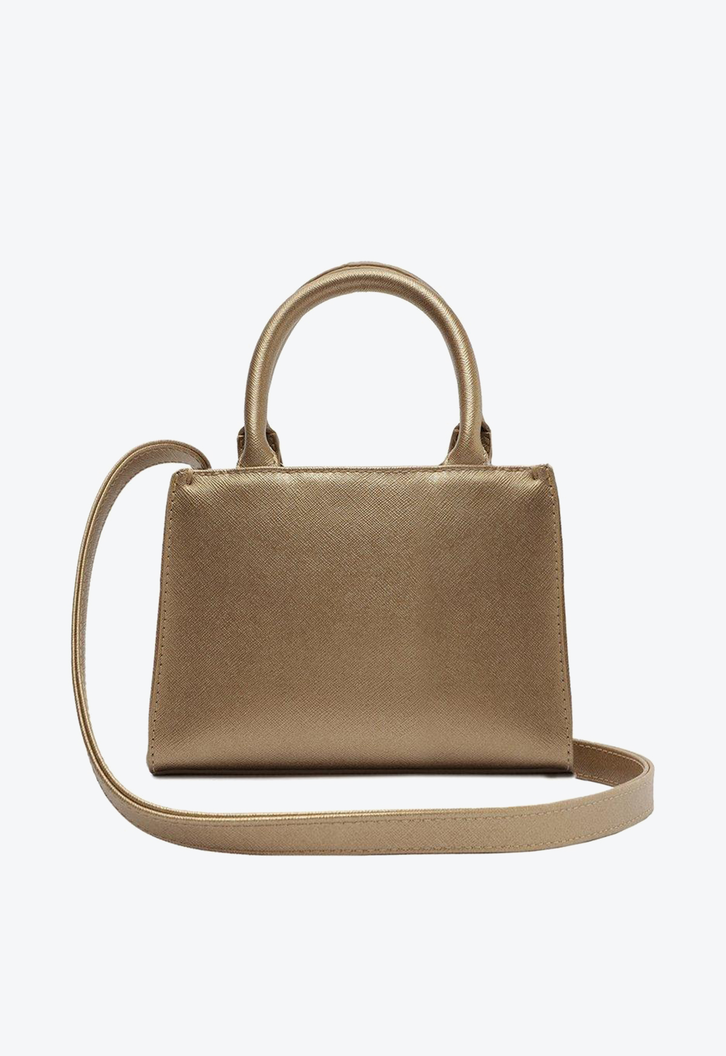 Bolsa Tote Mini Dourada Anacapri Londres