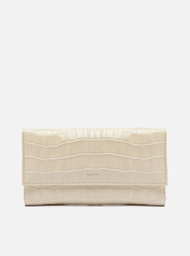 Carteira Off-white Arezzo Croco Grande Retangular