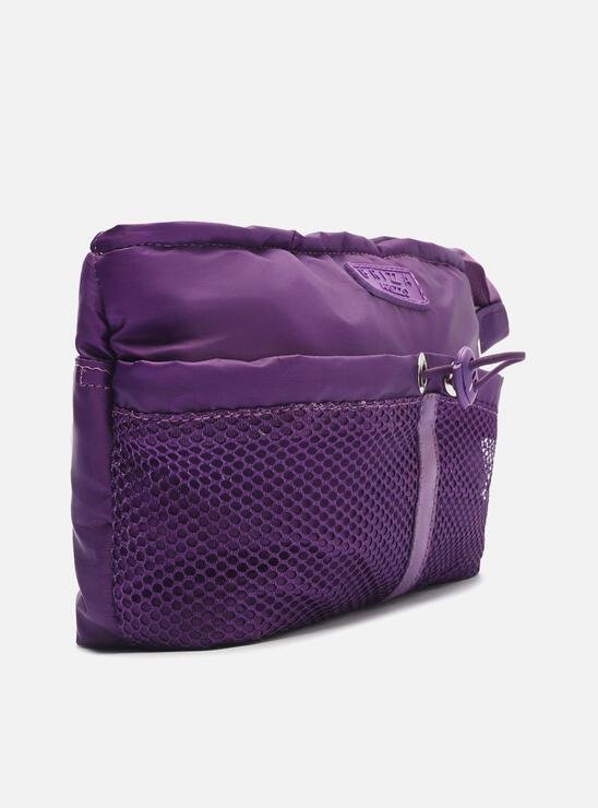 BOLSA ROXA AREZZO PEQUENA DE NYLON