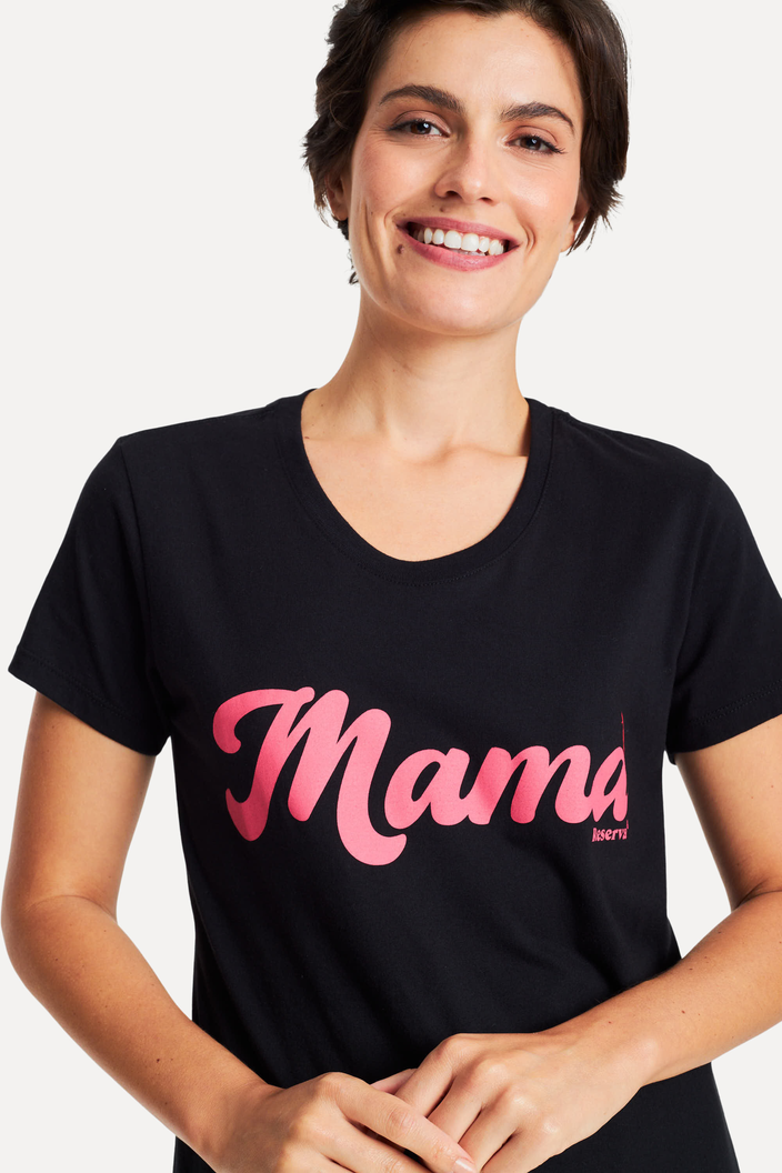 y&k mama  CAMISETA PRETA REVERSA MAMA E MINI | ZZ MALL