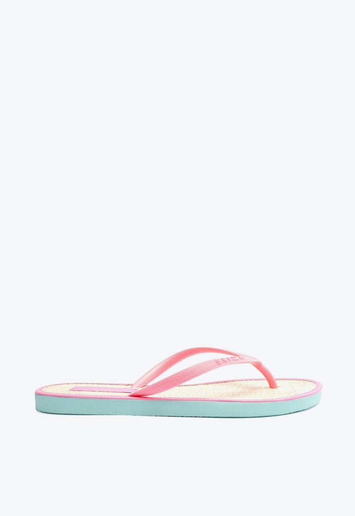 Chinelo De Dedo Rosa Brizza Chiclete Jelly Bico Redondo