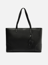 Bolsa Shopping Preta Arezzo Giorno Grande Bag Charm