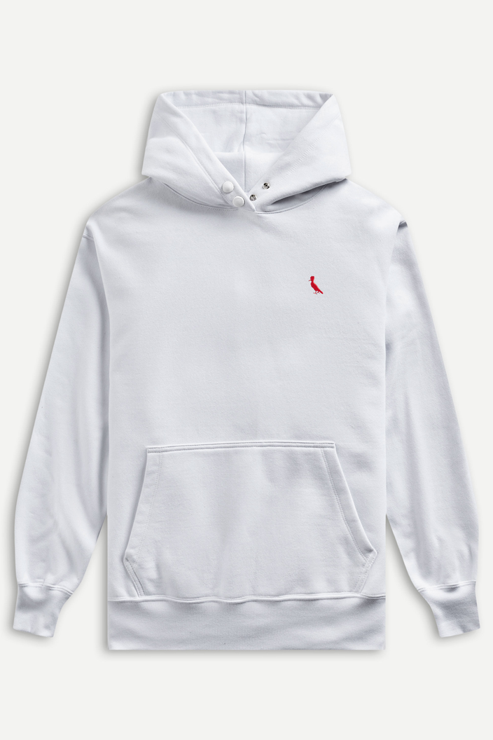 Moletom Hoodie Branco Reserva Feminino Brasa Pica Pau Bordado