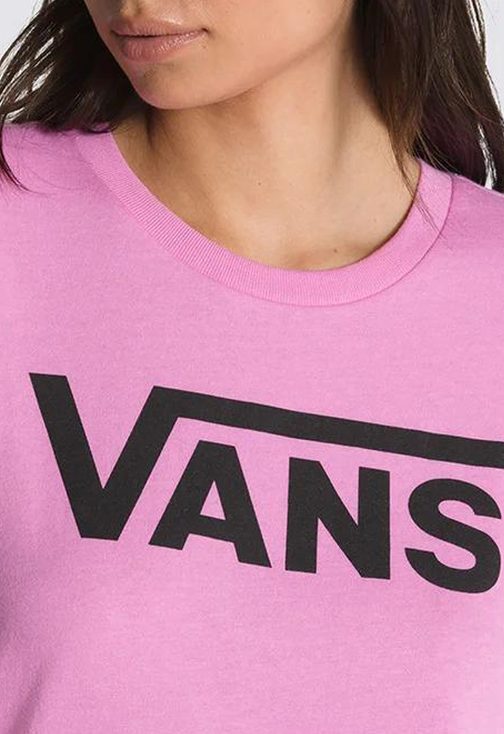 Camiseta Vans Flying V Crew Cyclamen