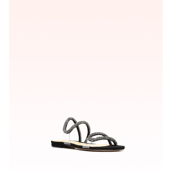 Marcella Flat Black Crystal