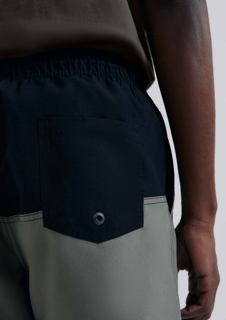 Shorts De Banho Verde Hering Masculino Com Recorte